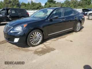 2014 Hyundai Equus Signature with VIN KMHGH4JH8EU090187, listed as a Copart auction lot 62720525 with 70,874 mi miles and Salvage title. Bid and sale history available at DreamBid. Image 1.