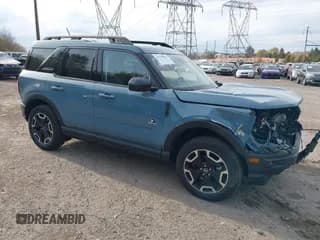 ✅ 2023 Ford Bronco Sport Outer Banks • VIN: 3FMCR9C62PRD65003 • Lot: 43627985. Listed on IAAI with 26,122 mi. Free auction sales archive from the USA and detailed vehicle history report at DreamBid. Image 1.