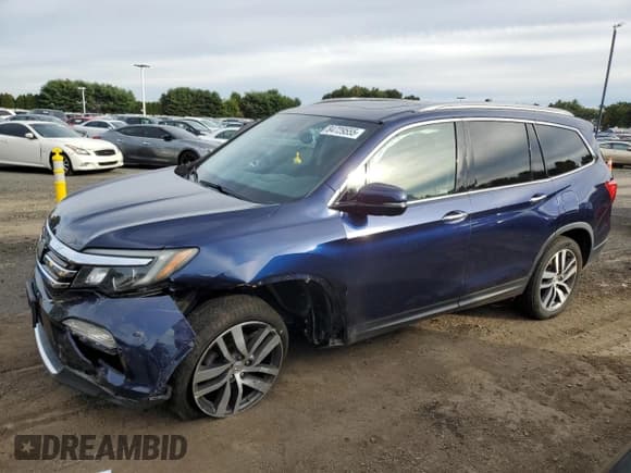 ✅ 2018 Honda Pilot Touring • VIN: 5FNYF6H96JB001776 • Lot: 84729555. Listed on Copart with 95,449 mi. Free auction sales archive from the USA and detailed vehicle history report at DreamBid. Image 1.