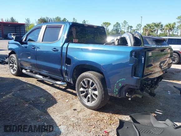 ✅ 2020 Chevrolet Silverado 1500 LT • VIN: 3GCUYDED9LG425889 • Lot: 43695594. Listed on IAAI with 55,309 mi. Free auction sales archive from the USA and detailed vehicle history report at DreamBid. Image 3.
