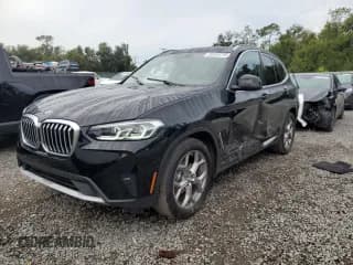 ✅ 2024 BMW X3 sDrive30i • VIN: WBX47DP02RN249770 • Lot: 80959725. Listed on Copart with 15,396 mi. Free auction sales archive from the USA and detailed vehicle history report at DreamBid. Image 1.