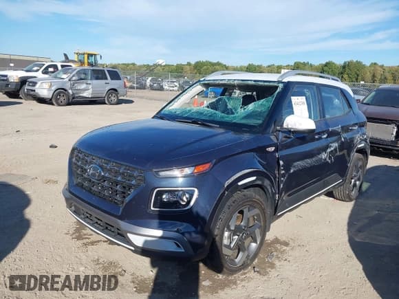 ✅ 2021 Hyundai Venue SEL • VIN: KMHRC8A35MU090374 • Lot: 43412308. Listed on IAAI with 75,390 mi. Free auction sales archive from the USA and detailed vehicle history report at DreamBid. Image 2.