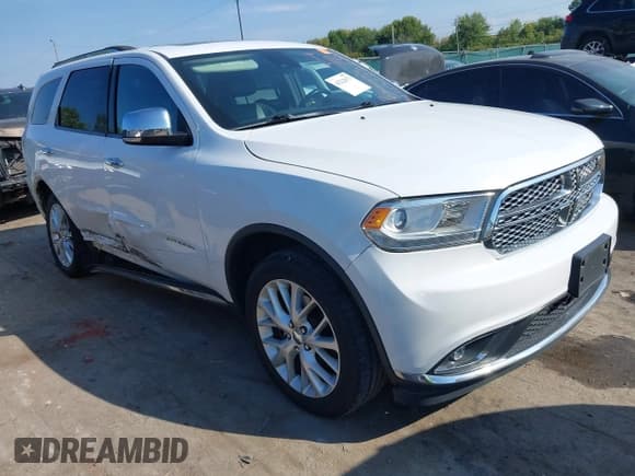 ✅ 2015 Dodge Durango Citadel • VIN: 1C4RDJEG9FC832998 • Lot: 43222671. Listed on IAAI with 140,889 mi. Free auction sales archive from the USA and detailed vehicle history report at DreamBid. Image 1.