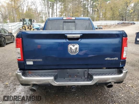 2019 Ram 1500 Big Horn z VIN 1C6SRFFT2KN594056, wystawiony jako Copart lot #86181995 z przebiegiem 81 298 mil mil oraz Szkoda całkowita • Salvage title. Historia ofert i sprzedaży dostępna na DreamBid. Obrazek 6.