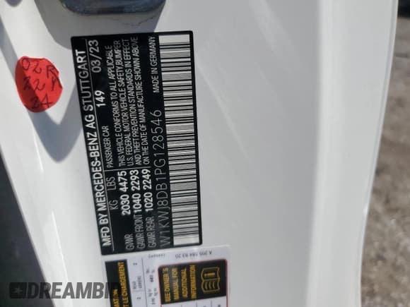 ✅ 2023 Mercedes-Benz C 300 • VIN: W1KWJ8DB1PG128546 • Lot: 69975884. Wystawiony na Copart z przebiegiem Nie podano. Bezpłatny archiwum sprzedaży aukcyjnych z USA i szczegółowy raport historii pojazdu na DreamBid. Zdjęcie 12.