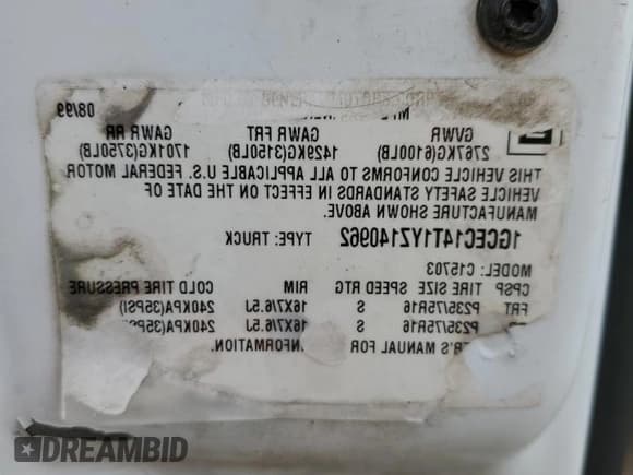 ✅ 2000 Chevrolet Silverado 1500 LS • VIN: 1GCEC14T1YZ140962 • Лот: 66040254. Опубликован ранее на Copart с пробегом 86 689 миль. Бесплатный доступ к архиву аукционных продаж из США и подробный отчёт об истории автомобиля на DreamBid. Изображение 14.