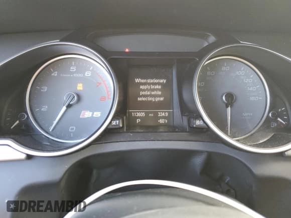 ✅ 2013 Audi S5 Prestige • VIN: WAUVGAFR7DA001110 • Lot: 91168125. Wystawiony na Copart z przebiegiem 113 605 mil. Bezpłatny archiwum sprzedaży aukcyjnych z USA i szczegółowy raport historii pojazdu na DreamBid. Zdjęcie 9.