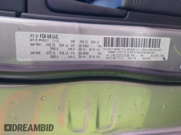 ✅ 2015 Jeep Grand Cherokee Overland • VIN: 1C4RJFCG5FC157188 • Лот: 43490640. Опубликован ранее на IAAI с пробегом 187 946 миль. Бесплатный доступ к архиву аукционных продаж из США и подробный отчёт об истории автомобиля на DreamBid. Изображение 9.