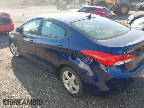 2011 Hyundai Elantra GLS with VIN 5NPDH4AE8BH006369, listed as a IAAI auction lot 43269227 with Not provided miles and . Bid and sale history available at DreamBid. Image 3.