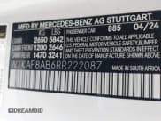 ✅ 2024 Mercedes-Benz C 63 S AMG E Performance • VIN: W1KAF8AB6RR222087 • Lot: 41844101. Wystawiony na IAAI z przebiegiem 5 500 mil. Bezpłatny archiwum sprzedaży aukcyjnych z USA i szczegółowy raport historii pojazdu na DreamBid. Zdjęcie 9.