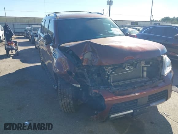 ✅ 2018 Nissan Armada Platinum • VIN: JN8AY2NEXJ9734983 • Lot: 43577012. Listed on IAAI with 78,114 mi. Free auction sales archive from the USA and detailed vehicle history report at DreamBid. Image 1.