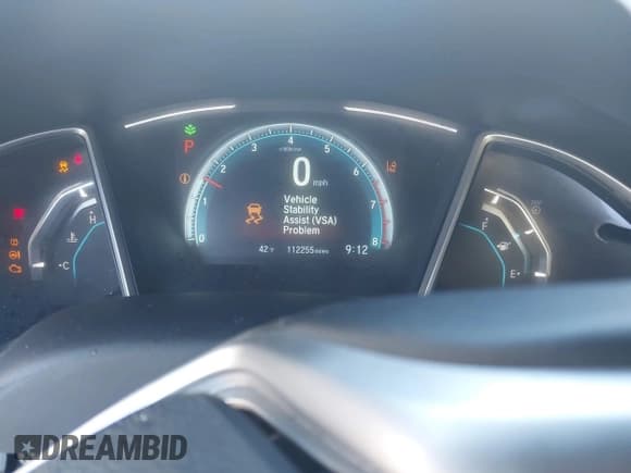 ✅ 2017 Honda Civic Touring • VIN: 19XFC1F90HE011533 • Lot: 43554429. Listed on IAAI with 112,255 mi. Free auction sales archive from the USA and detailed vehicle history report at DreamBid. Image 7.