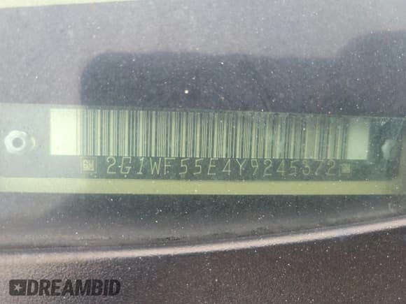 ✅ 2000 Chevrolet Impala • VIN: 2G1WF55E4Y9245372 • Lot: 43944778. Wystawiony na IAAI z przebiegiem 92 494 mil. Bezpłatny archiwum sprzedaży aukcyjnych z USA i szczegółowy raport historii pojazdu na DreamBid. Zdjęcie 36.