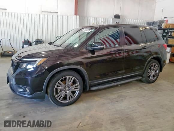 ✅ 2021 Honda Passport EX-L • VIN: 5FNYF7H52MB000129 • Лот: 63862435. Опубликован ранее на Copart с пробегом 19 427 миль. Бесплатный доступ к архиву аукционных продаж из США и подробный отчёт об истории автомобиля на DreamBid. Изображение 1.