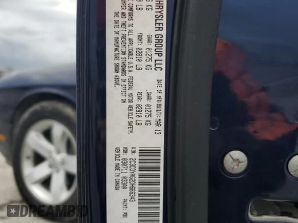 ✅ 2013 Dodge Challenger SXT • VIN: 2C3CDYAG2DH666343 • Lot: 90349545. Listed on Copart with 140,542 mi. Free auction sales archive from the USA and detailed vehicle history report at DreamBid. Image 13.