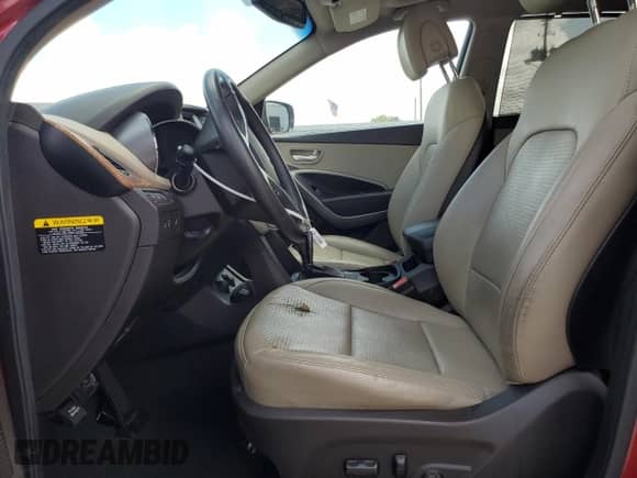 2016 Hyundai Santa Fe z VIN 5XYZWDLA3GG313145, wystawiony jako Copart lot #85717215 z przebiegiem Nie podano mil oraz Szkoda całkowita • Salvage title. Historia ofert i sprzedaży dostępna na DreamBid. Obrazek 7.