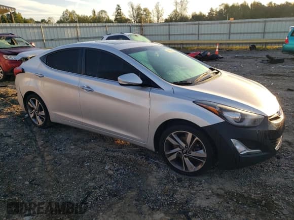 ✅ 2016 Hyundai Elantra Limited • VIN: 5NPDH4AE4GH795899 • Lot: 81992615. Listed on Copart with 145,881 mi. Free auction sales archive from the USA and detailed vehicle history report at DreamBid. Image 4.