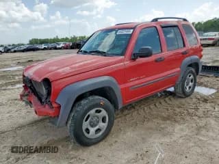 ✅ 2003 Jeep Liberty Sport • VIN: 1J4GK48K43W622909 • Lot: 64321495. Listed on Copart with 163,499 mi. Free auction sales archive from the USA and detailed vehicle history report at DreamBid. Image 1.