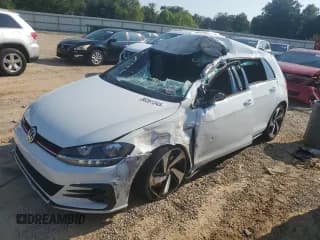✅ 2021 Volkswagen Golf GTI S • VIN: 3VW6T7AU2MM007754 • Лот: 80361345. Опубликован ранее на Copart с пробегом 48 280 миль. Бесплатный доступ к архиву аукционных продаж из США и подробный отчёт об истории автомобиля на DreamBid. Изображение 1.