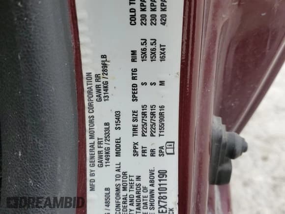 ✅ 2007 Chevrolet Colorado Work Truck • VIN: 1GCCS14EX78101190 • Lot: 70915604. Listed on Copart with 195,238 mi. Free auction sales archive from the USA and detailed vehicle history report at DreamBid. Image 12.