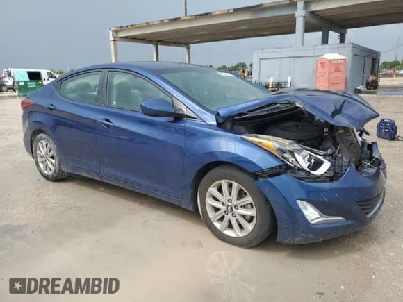 2016 Hyundai Elantra SE with VIN 5NPDH4AE8GH751615, listed as a Copart auction lot 82049895 with 94,693 mi miles and Salvage title. Bid and sale history available at DreamBid. Image 4.