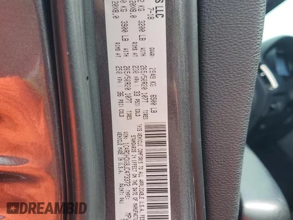 ✅ 2018 Dodge Durango GT • VIN: 1C4RDHDG8JC473372 • Lot: 82412165. Listed on Copart with 169,850 mi. Free auction sales archive from the USA and detailed vehicle history report at DreamBid. Image 14.