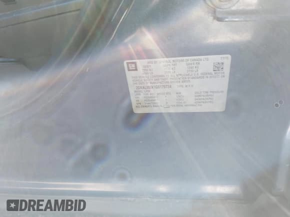 ✅ 2016 GMC Terrain SLE • VIN: 2GKALMEK1G6179734 • Lot: 43598026. Listed on IAAI with 109,886 mi. Free auction sales archive from the USA and detailed vehicle history report at DreamBid. Image 9.