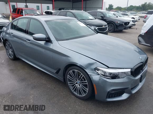✅ 2018 BMW 5 Series 540i • VIN: WBAJE5C55JWA97785 • Lot: 42277279. Listed on IAAI with 56,860 mi. Free auction sales archive from the USA and detailed vehicle history report at DreamBid. Image 1.