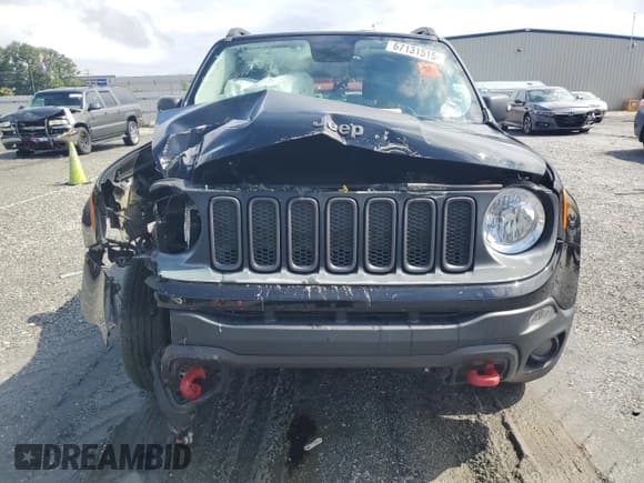 ✅ 2017 Jeep Renegade Trailhawk • VIN: ZACCJBCB2HPG41420 • Lot: 67131515. Wystawiony na Copart z przebiegiem 68 555 mil. Bezpłatny archiwum sprzedaży aukcyjnych z USA i szczegółowy raport historii pojazdu na DreamBid. Zdjęcie 5.