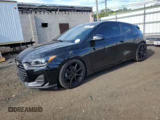 2019 Hyundai Veloster 2.0 with VIN KMHTG6AF0KU005852, listed as a Copart auction lot 69410835 with 84,536 mi miles and Salvage title. Bid and sale history available at DreamBid. Image 1.