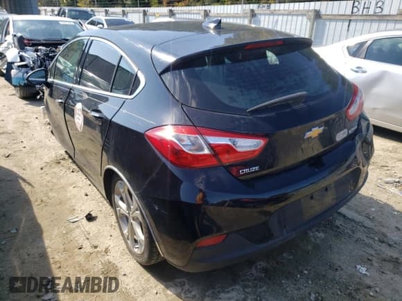 ✅ 2018 Chevrolet Cruze Premier • VIN: 3G1BF6SM2JS574550 • Lot: 62915732. Listed on Copart with 62,960 mi. Free auction sales archive from the USA and detailed vehicle history report at DreamBid. Image 3.