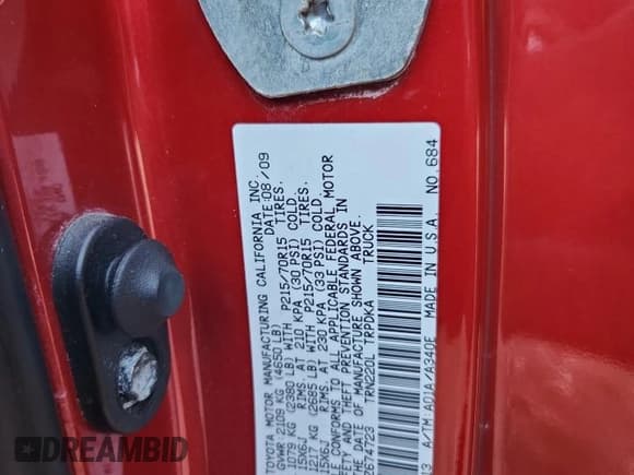 ✅ 2010 Toyota Tacoma • VIN: 5TENX4CN8AZ674723 • Lot: 92205195. Wystawiony na Copart z przebiegiem 129 917 mil. Bezpłatny archiwum sprzedaży aukcyjnych z USA i szczegółowy raport historii pojazdu na DreamBid. Zdjęcie 13.