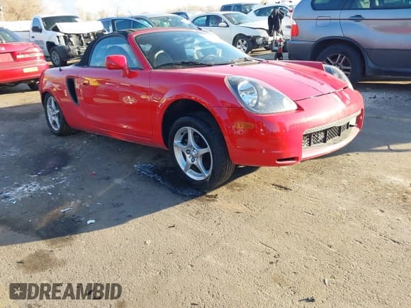 ✅ 2002 Toyota MR2 • VIN: JTDFR320520044254 • Лот: 41017194. Опубликован ранее на IAAI с пробегом 102 288 миль. Бесплатный доступ к архиву аукционных продаж из США и подробный отчёт об истории автомобиля на DreamBid. Изображение 1.