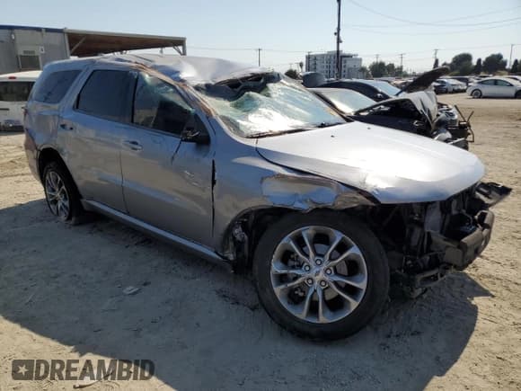 ✅ 2020 Dodge Durango GT • VIN: 1C4RDHDG9LC259977 • Lot: 68038805. Listed on Copart with 103,886 mi. Free auction sales archive from the USA and detailed vehicle history report at DreamBid. Image 4.