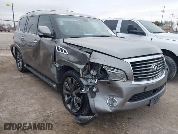 ✅ 2013 Infiniti QX56 • VIN: JN8AZ2NFXD9550427 • Lot: 41335684. Listed on IAAI with 175,854 mi. Free auction sales archive from the USA and detailed vehicle history report at DreamBid. Image 1.