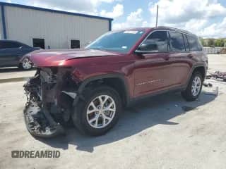 2022 Jeep Grand Cherokee Limited with VIN 1C4RJGBG7N8570643, listed as a Copart auction lot 69047805 with 55,335 mi miles and Salvage title. Bid and sale history available at DreamBid. Image 1.