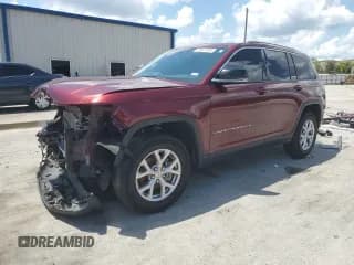 ✅ 2022 Jeep Grand Cherokee Limited • VIN: 1C4RJGBG7N8570643 • Лот: 69047805. Опубликован ранее на Copart с пробегом 55 335 миль. Бесплатный доступ к архиву аукционных продаж из США и подробный отчёт об истории автомобиля на DreamBid. Изображение 1.