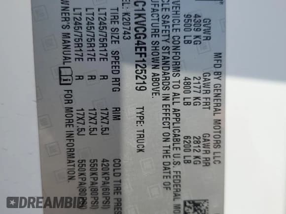 ✅ 2014 Chevrolet Silverado 2500HD Work Truck • VIN: 1GC1KVCG4EF125219 • Lot: 49292135. Listed on Copart with 68,702 mi. Free auction sales archive from the USA and detailed vehicle history report at DreamBid. Image 12.