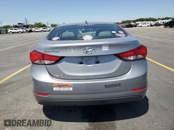 ✅ 2015 Hyundai Elantra SE • VIN: KMHDH4AE9FU257988 • Lot: 61428775. Listed on Copart with 151,980 mi. Free auction sales archive from the USA and detailed vehicle history report at DreamBid. Image 6.