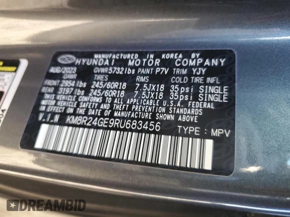 ✅ 2024 Hyundai Palisade SEL • VIN: KM8R24GE9RU683456 • Лот: 80020064. Опубликован ранее на Copart с пробегом 12 733 миль. Бесплатный доступ к архиву аукционных продаж из США и подробный отчёт об истории автомобиля на DreamBid. Изображение 14.