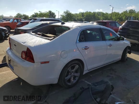✅ 2012 Chevrolet Malibu 1LT • VIN: 1G1ZC5E07CF205359 • Lot: 57461254. Listed on Copart with Not provided. Free auction sales archive from the USA and detailed vehicle history report at DreamBid. Image 3.