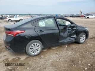 2022 Hyundai Accent SE with VIN 3KPC24A66NE179290, listed as a Copart auction lot 59983075 with 28,371 mi miles and Salvage title. Bid and sale history available at DreamBid. Image 3.