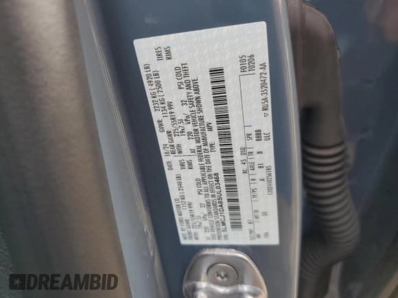 ✅ 2025 Lincoln Corsair Premiere • VIN: 5LMCJ1DA8SUL03468 • Лот: 65410165. Опубликован ранее на Copart с пробегом 3 425 миль. Бесплатный доступ к архиву аукционных продаж из США и подробный отчёт об истории автомобиля на DreamBid. Изображение 12.