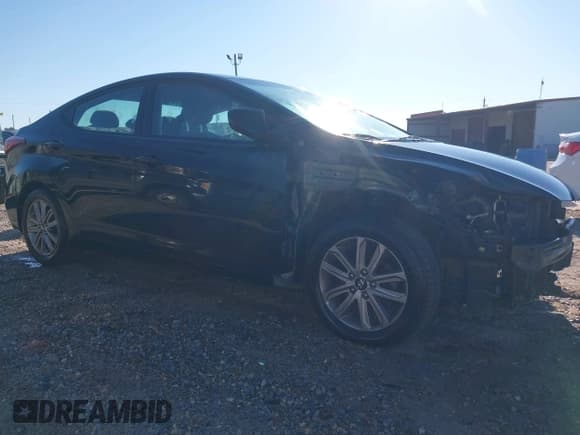✅ 2014 Hyundai Elantra SE • VIN: 5NPDH4AE4EH489430 • Lot: 43415155. Listed on IAAI with 176,542 mi. Free auction sales archive from the USA and detailed vehicle history report at DreamBid. Image 1.