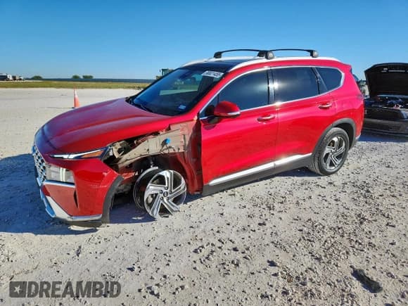 ✅ 2023 Hyundai Santa Fe SEL • VIN: 5NMS3DAJ1PH558268 • Lot: 90821455. Wystawiony na Copart z przebiegiem 50 177 mil. Bezpłatny archiwum sprzedaży aukcyjnych z USA i szczegółowy raport historii pojazdu na DreamBid. Zdjęcie 1.