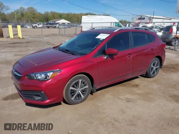 ✅ 2022 Subaru Impreza Premium • VIN: 4S3GTAD63N3727519 • Lot: 42233237. Listed on IAAI with 66,134 mi. Free auction sales archive from the USA and detailed vehicle history report at DreamBid. Image 2.