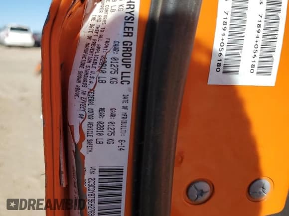 ✅ 2014 Dodge Challenger R/T 100th Anniversary Appearance • VIN: 2C3CDYBT9EH276904 • Lot: 86752034. Wystawiony na Copart z przebiegiem 114 663 mil. Bezpłatny archiwum sprzedaży aukcyjnych z USA i szczegółowy raport historii pojazdu na DreamBid. Zdjęcie 12.