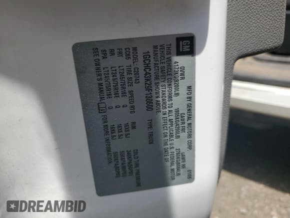 ✅ 2009 Chevrolet Silverado 2500HD Work Truck • VIN: 1GCHC43K29F130600 • Лот: 63311565. Опубликован ранее на Copart с пробегом Не указан. Бесплатный доступ к архиву аукционных продаж из США и подробный отчёт об истории автомобиля на DreamBid. Изображение 12.