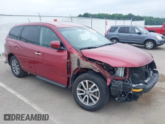 ✅ 2015 Nissan Pathfinder S • VIN: 5N1AR2MM0FC630123 • Лот: 42666247. Опубликован ранее на IAAI с пробегом 101 772 миль. Бесплатный доступ к архиву аукционных продаж из США и подробный отчёт об истории автомобиля на DreamBid. Изображение 1.