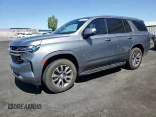 2022 Chevrolet Tahoe LT z VIN 1GNSKNKD2NR314615, wystawiony jako Copart lot #62824285 z przebiegiem Nie podano mil oraz Szkoda całkowita • Salvage title. Historia ofert i sprzedaży dostępna na DreamBid. Obrazek 1.